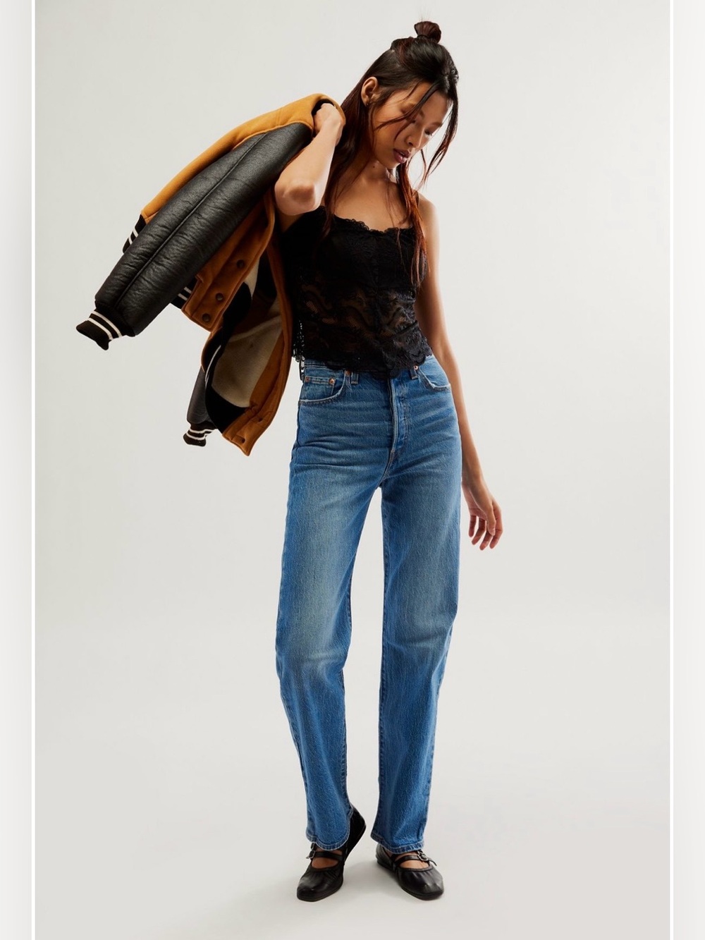 Levi’s Ribcage Full Length Straight Jeans Valley View